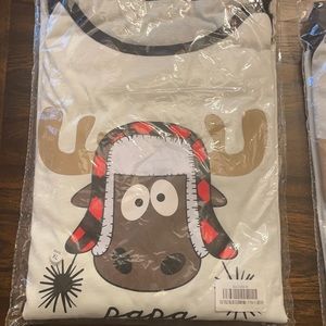 Christmas pajama 3 sets Mens XL (papa) Women’s S (mama) Children’s 9month (mini)